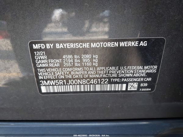 2022 BMW 330I — I9