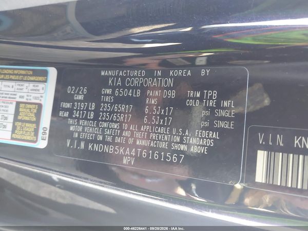 2026 KIA CARNIVAL MPV HYBRID LXS — I9
