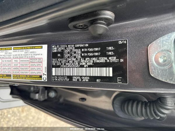 2016 TOYOTA 4RUNNER TRD PRO — I9