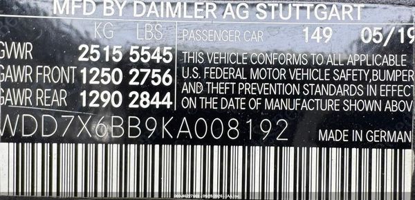 2019 MERCEDES-BENZ AMG GT 53 4-DOOR COUPE — I9