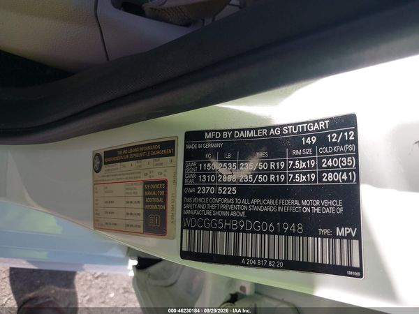 2013 MERCEDES-BENZ GLK 350 GLK350 — I9