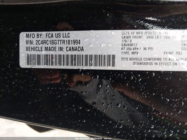 2026 CHRYSLER PACIFICA SELECT — I9
