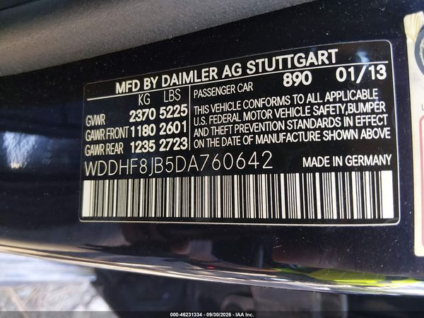 2013 MERCEDES-BENZ E 350 4MATIC — I9
