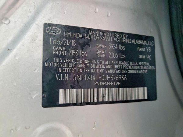 2018 HYUNDAI ELANTRA