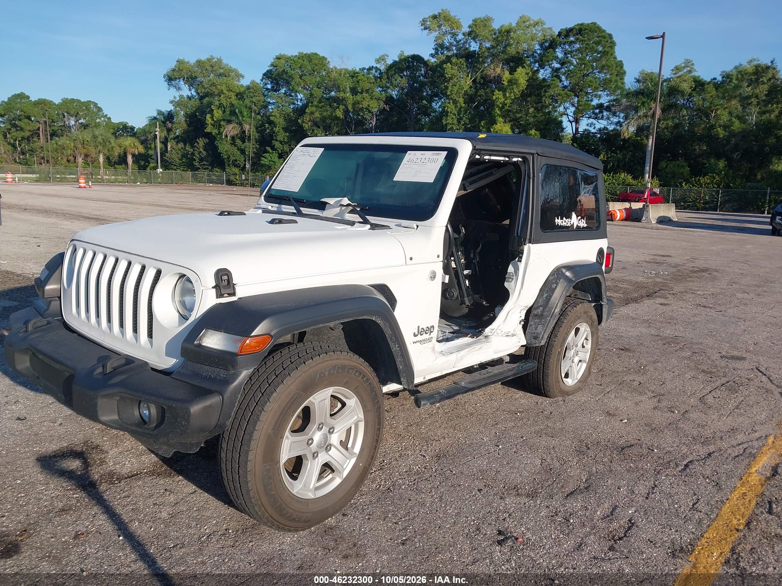 2021 JEEP WRANGLER SPORT S 4X4 — I2