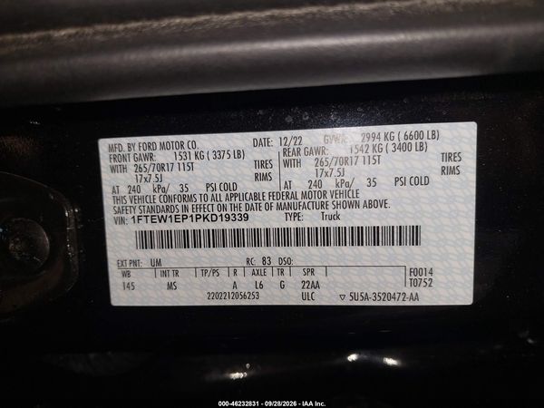 2023 FORD F-150 XLT — I9