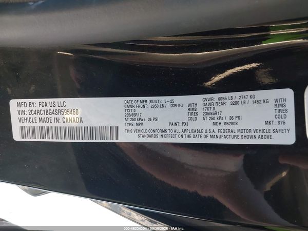 2025 CHRYSLER PACIFICA SELECT — I9