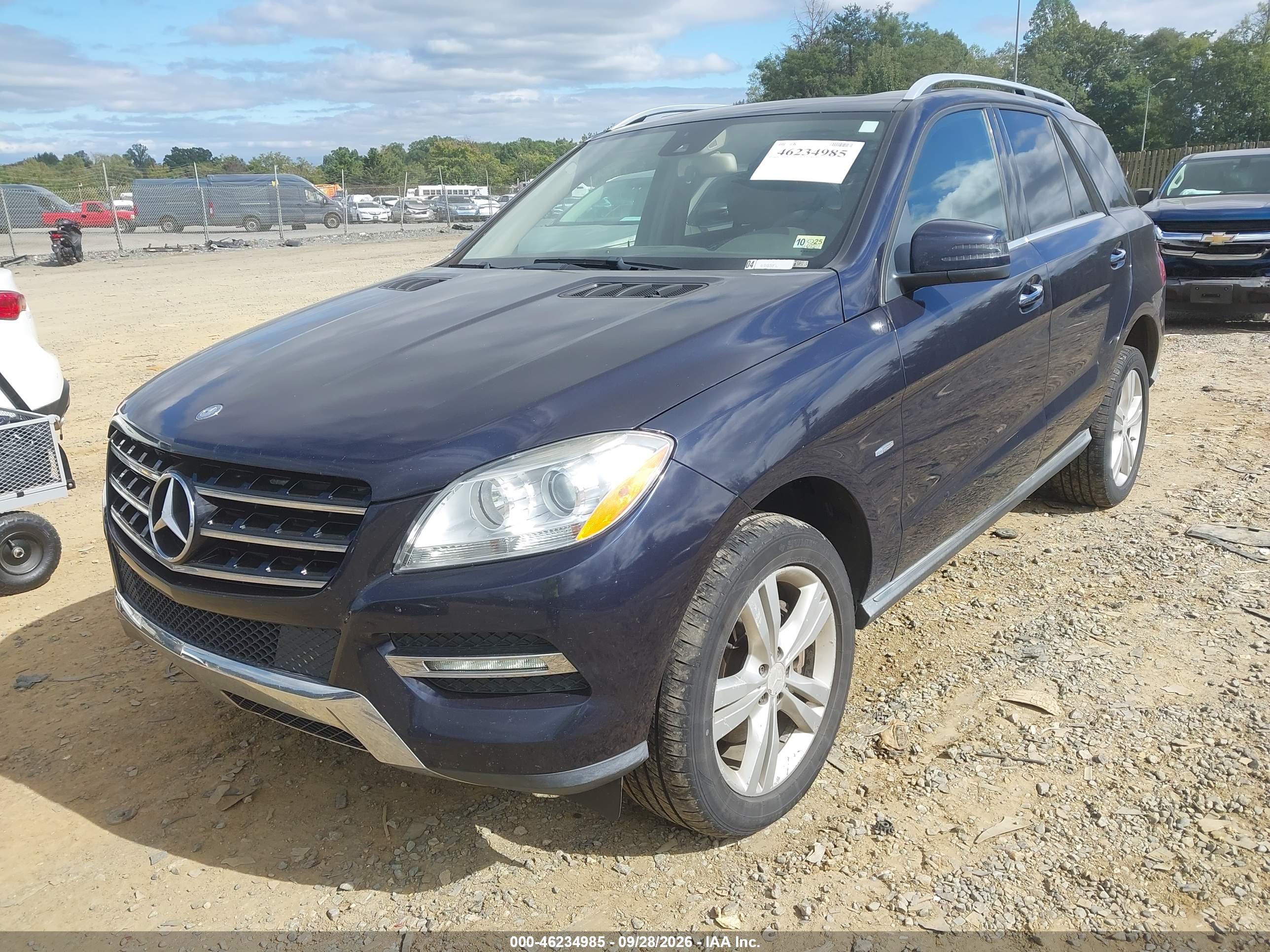 2012 MERCEDES-BENZ ML 350 BLUETEC 4MATIC — I2