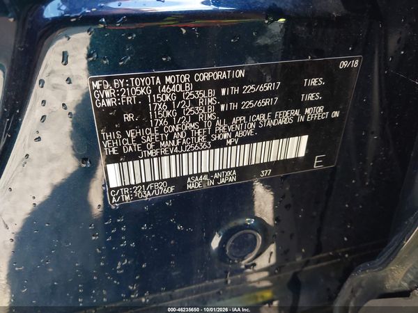 2018 TOYOTA RAV4 LE — I9