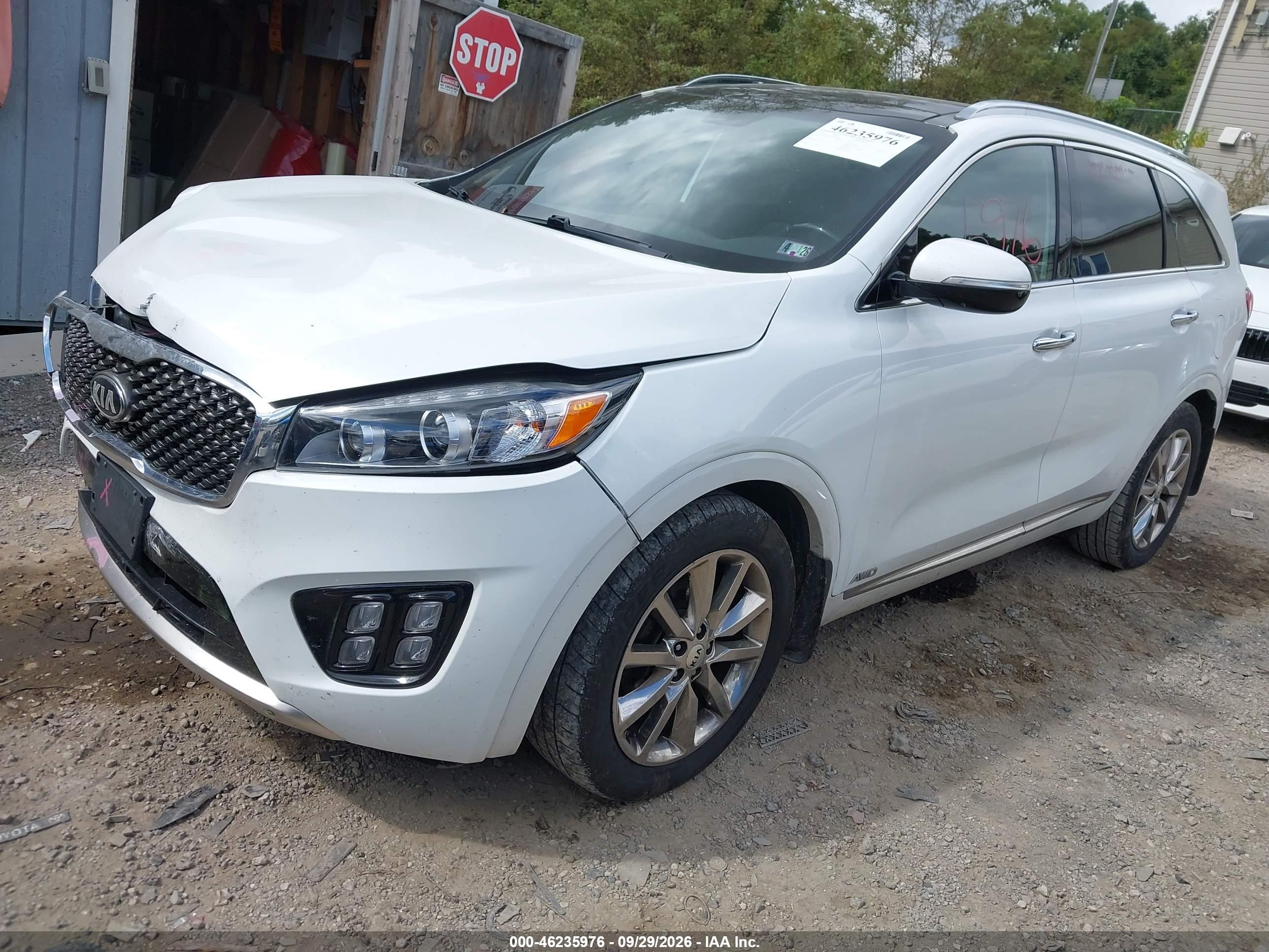 2016 KIA SORENTO 3.3L SXL — I2