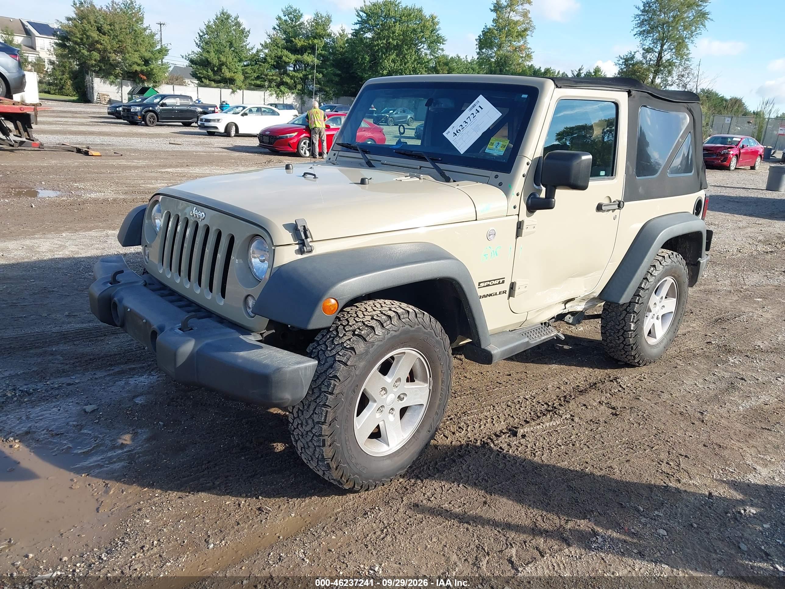 2017 JEEP WRANGLER SPORT 4X4 — I2
