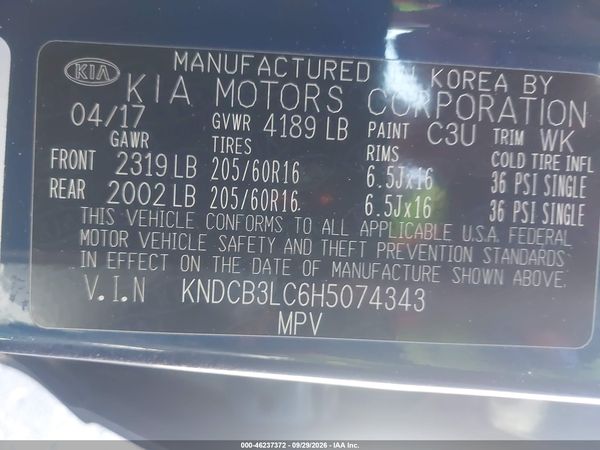2017 KIA NIRO LX — I9