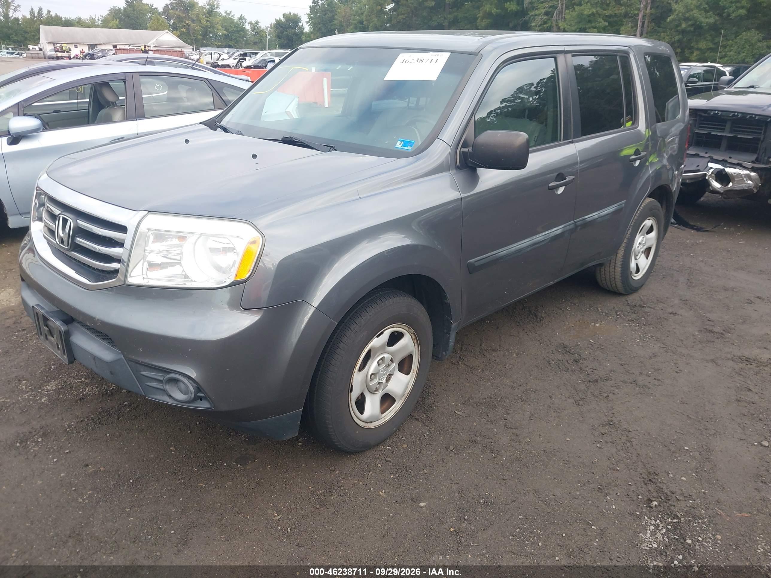 2013 HONDA PILOT LX — I2