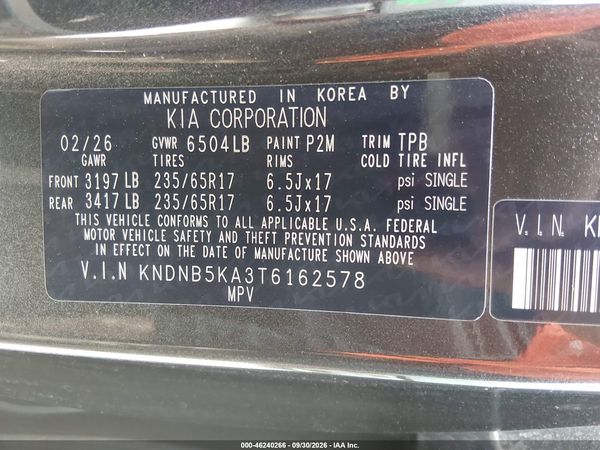 2026 KIA CARNIVAL MPV HYBRID LXS — I9