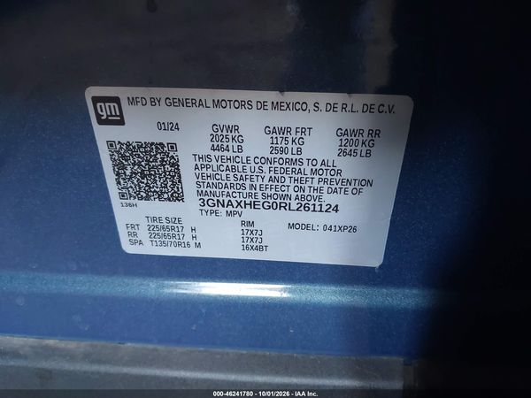 2024 CHEVROLET EQUINOX FWD LS — I9