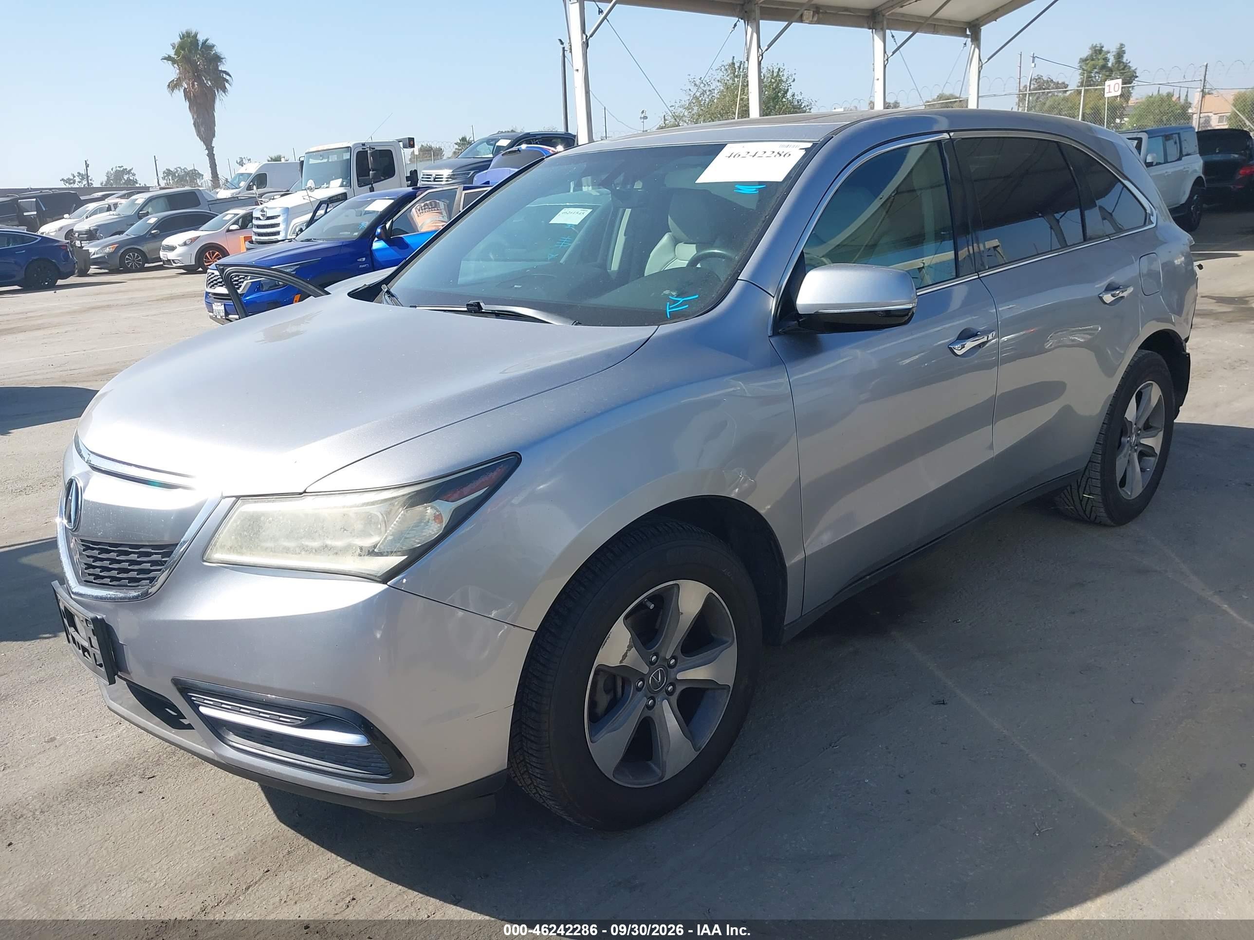 2016 ACURA MDX ACURAWATCH PLUS PACKAGE — I2
