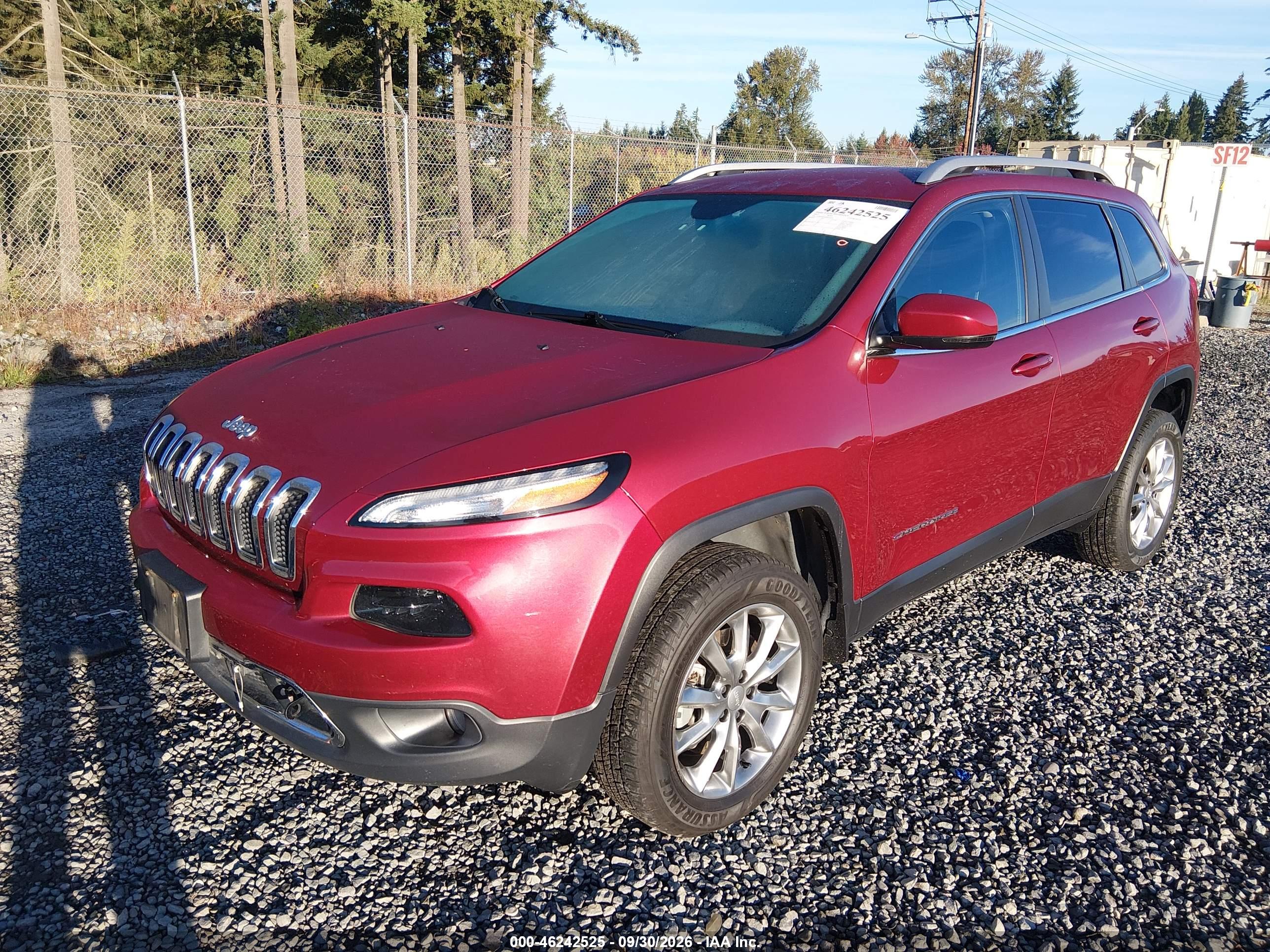 2017 JEEP CHEROKEE LIMITED 4X4 — I2