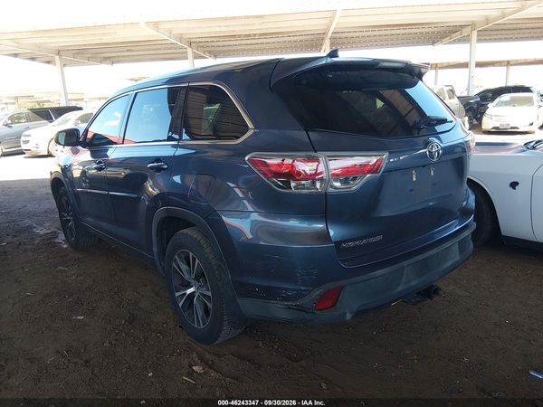 2016 TOYOTA HIGHLANDER XLE V6 — I3