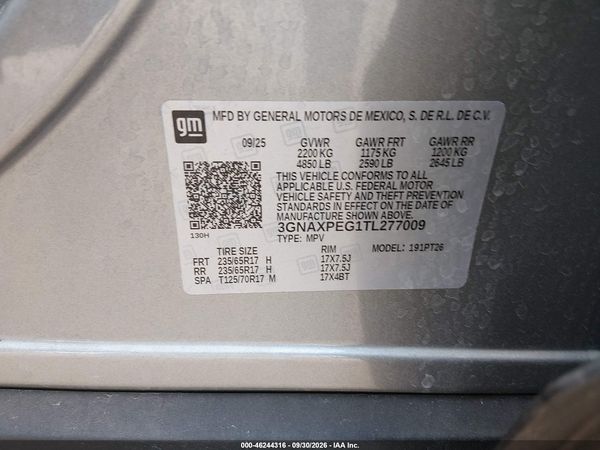 2026 CHEVROLET EQUINOX AWD LT — I9