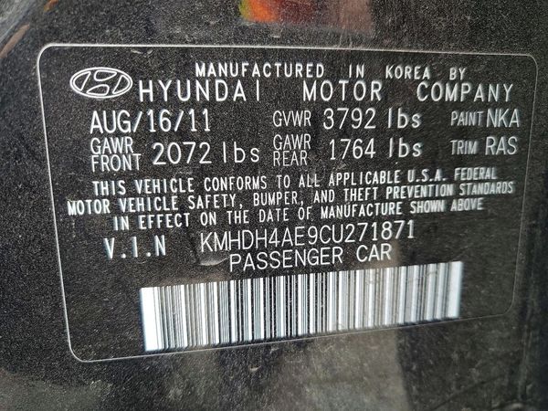 2012 HYUNDAI ELANTRA GLS(Middle grade)