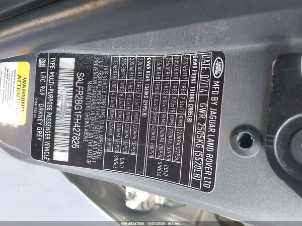 2015 LAND ROVER LR2 — I9