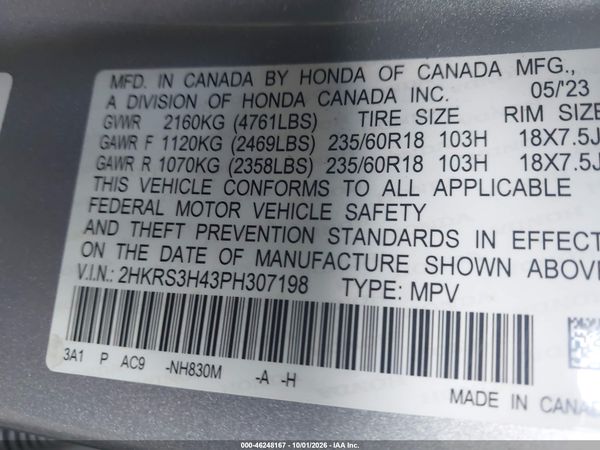 2023 HONDA CR-V EX 2WD — I9