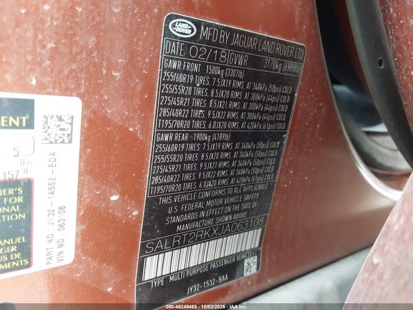 2018 LAND ROVER DISCOVERY HSE LUXURY — I9