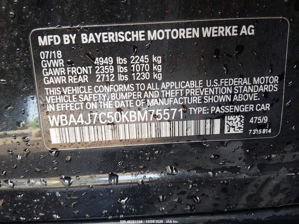 2019 BMW 440I GRAN COUPE XDRIVE — I9