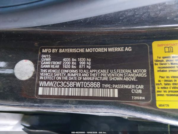 2015 MINI COUNTRYMAN COOPER S — I9