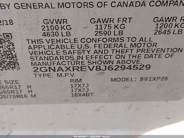 2018 CHEVROLET EQUINOX LS — I9