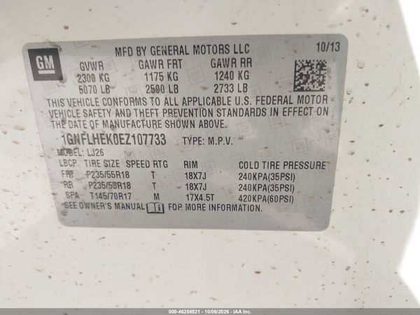 2014 CHEVROLET EQUINOX LTZ — I9
