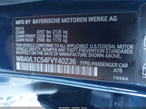 2015 BMW X1 XDRIVE28I — I9