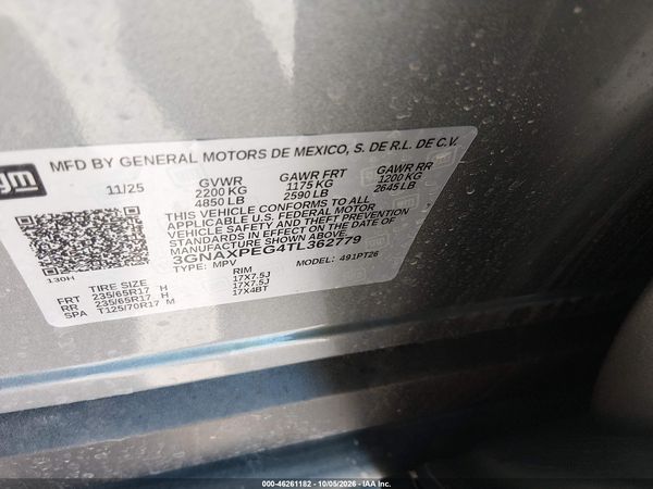 2026 CHEVROLET EQUINOX AWD LT — I9