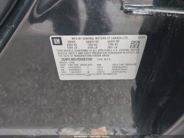 2012 CHEVROLET EQUINOX 2LT — I9