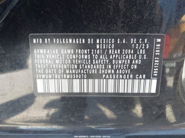 2024 VOLKSWAGEN JETTA 1.5T SEL — I9