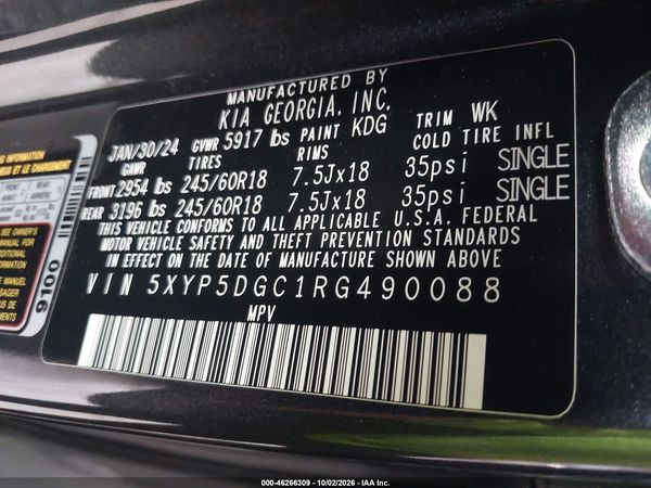 2024 KIA TELLURIDE SX PRESTIGE X-PRO — I9