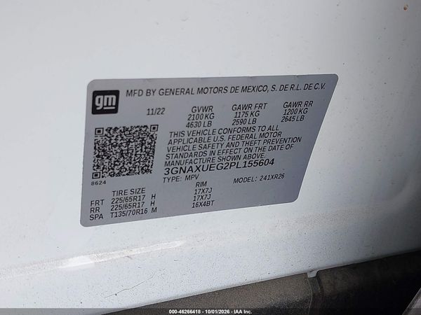 2023 CHEVROLET EQUINOX AWD LT — I9
