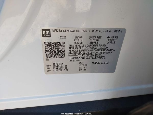 2026 CHEVROLET EQUINOX FWD LT — I9