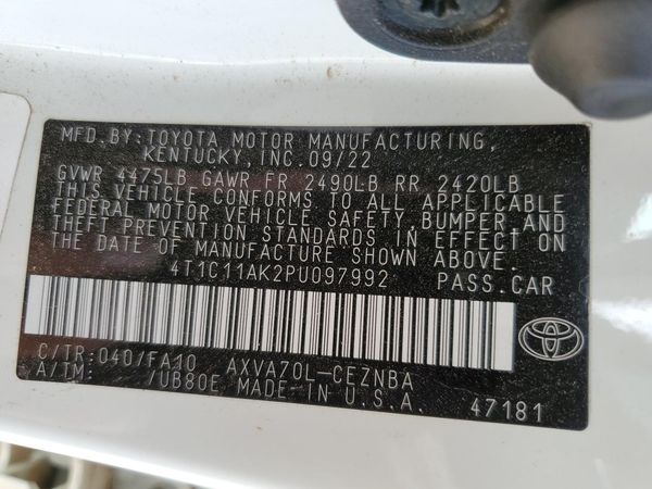 2023 TOYOTA CAMRY LE