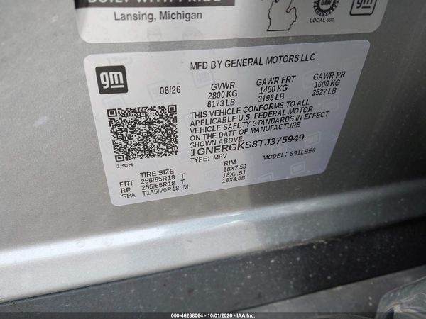 2026 CHEVROLET TRAVERSE FWD LT — I9