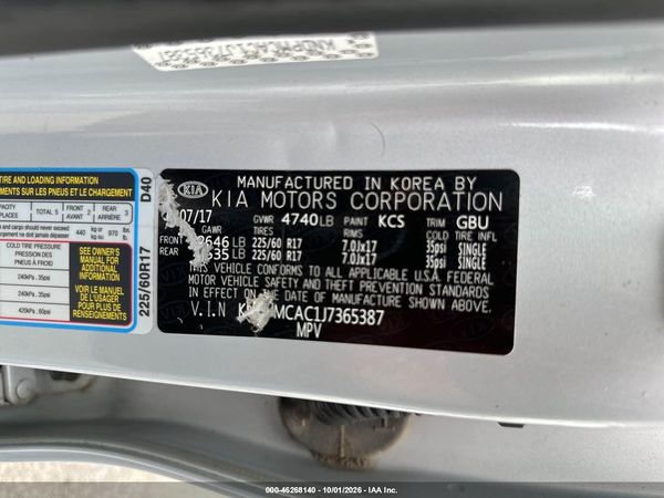 2018 KIA SPORTAGE LX — I9