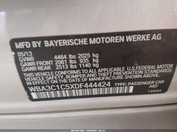 2013 BMW 328I — I9