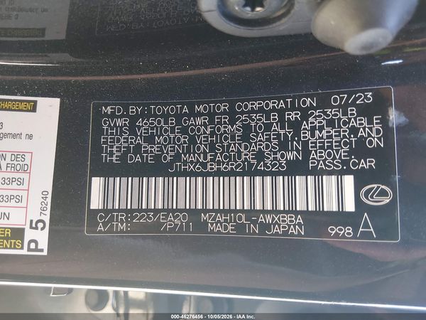 2024 LEXUS UX 250H 250h Base — I9