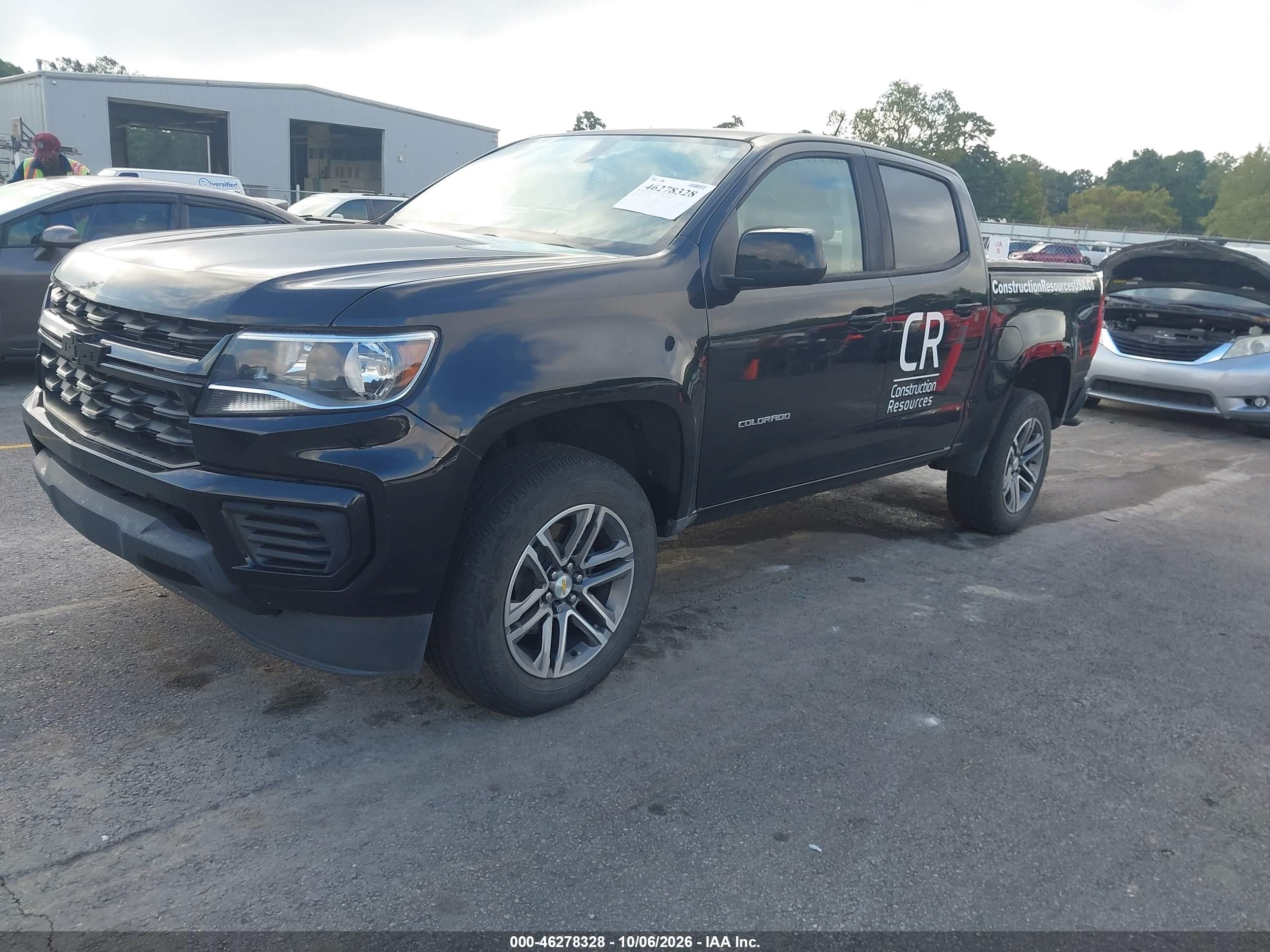 2021 CHEVROLET COLORADO 2WD  SHORT BOX WT — I2
