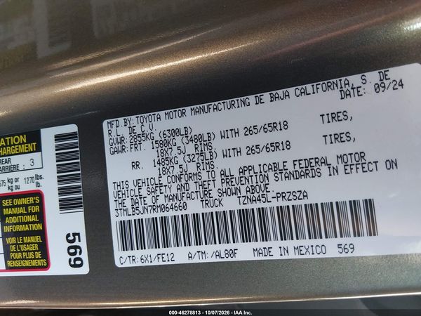 2024 TOYOTA TACOMA TRD SPORT — I9