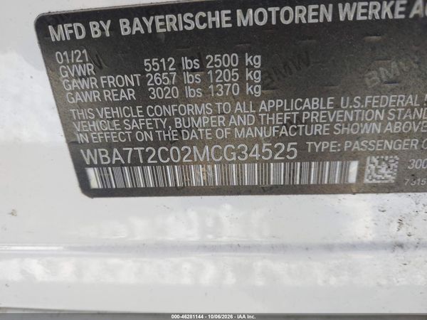 2021 BMW 740I — I9