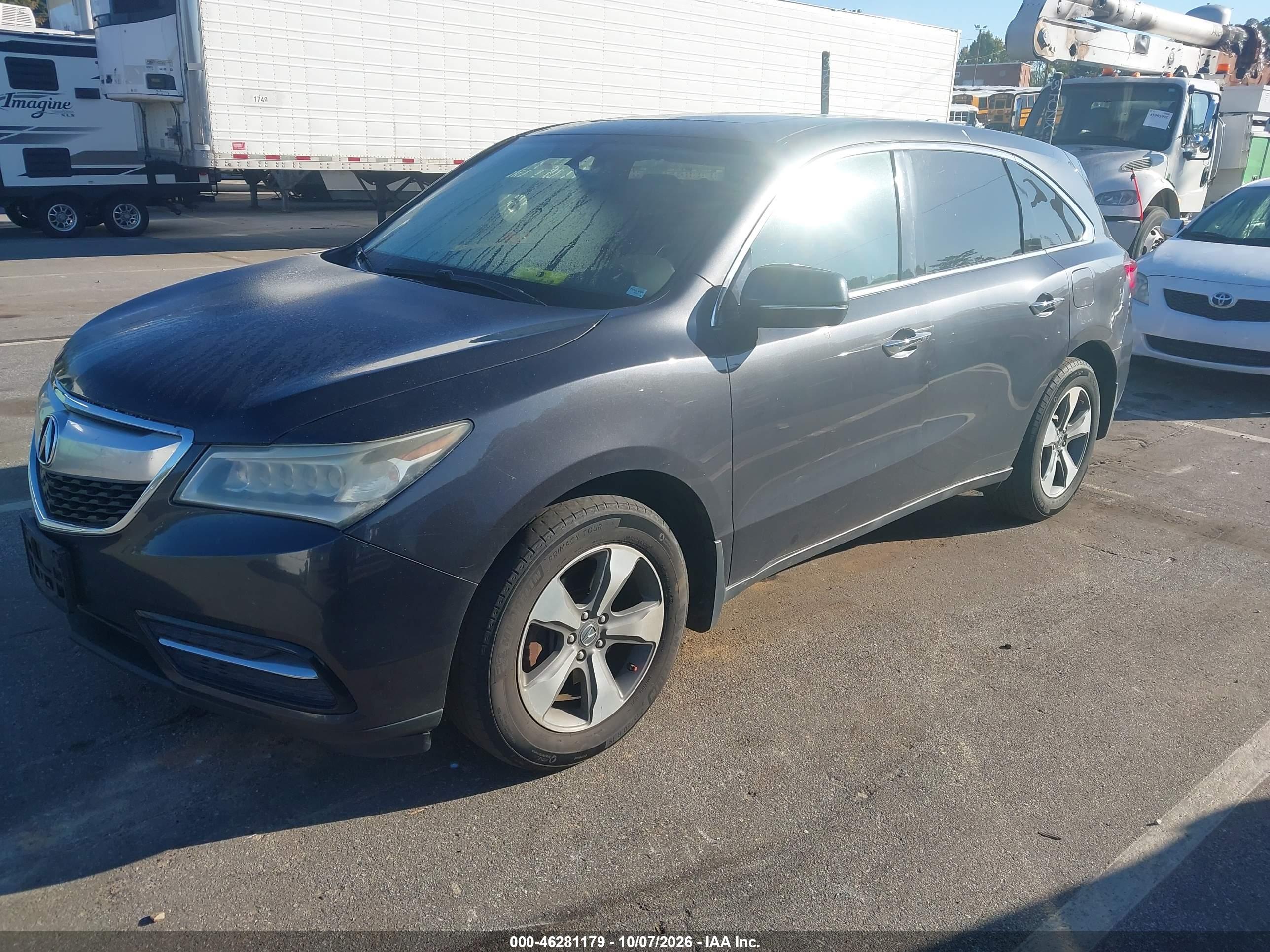 2016 ACURA MDX ACURAWATCH PLUS PACKAGE — I2