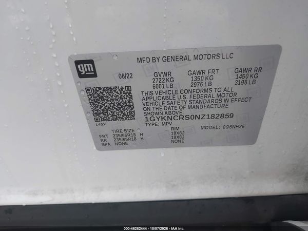 2022 CADILLAC XT5 FWD PREMIUM LUXURY — I9