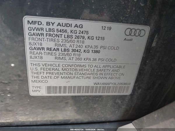 2020 AUDI Q5 quattro Premium — I9