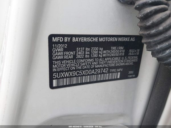 2013 BMW X3 XDRIVE28I — I9